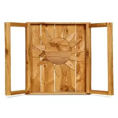 Mario Ceroli, Sole nella finestra 1971, wood