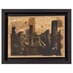 Luca Pignatelli, Pompei 2001, mixed media on canvassed paper