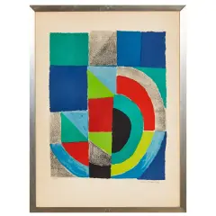 Sonia Delaunay, Carré rouge, lithography