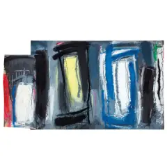 Enzo Esposito, Untitled 1988, mixed media on canvas and wood