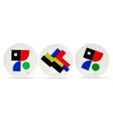 Set of three plates 1968 ca. glazed by Sonia Delaunay, offered Jun 2026