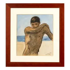 Boy at the seaside 1963 by Nino Tirinnanzi, offered Jun 2026