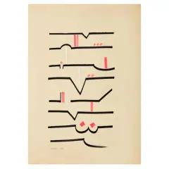 Bruno Munari, Untitled 1991, mixed media on paper