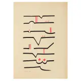 Bruno Munari, Untitled 1991, mixed media on paper
