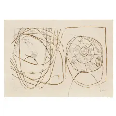Gastone Novelli, Untitled 1963, lithograph