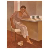 Rodolfo Meli, Sandra 1991, oil on canvas