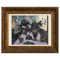 Antonio Possenti, Untitled, oil on board