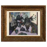 Antonio Possenti, Untitled, oil on board