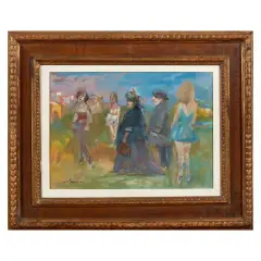Mino Maccari, Untitled, oil on board