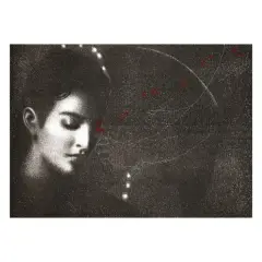 Omar Galliani, Untitled 1978, lithograph