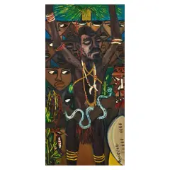 Bertina Lopes, Untitled, mixed media on canvas