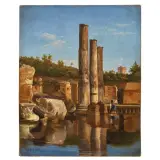 View Of The Temple Of Serapis In Pozzuoli by Consalvo Carelli, offered Jun 2026