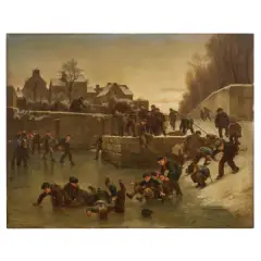 Pierre Édouard Frère, The Slips, oil on panel
