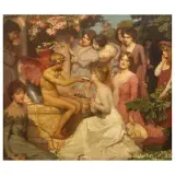 Harold Speed, Cupid'S Well, oil on canvas