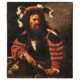 Pietro della Vecchia, Figure Of A Condottiero, oil on canvas