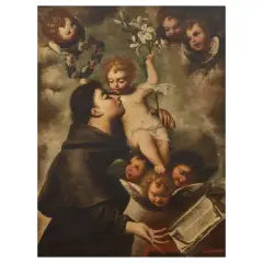 Pietro della Vecchia, Saint Anthony Of Padua, oil on canvas