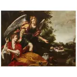 Giovanni Battista Montini, Agar And The Angel, oil on canvas