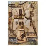 Filippo de Pisis, Courtyard 1950