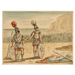 Untitled by Giorgio de Chirico, Incontro di Glauco e Diomede - Iliade, offered May 2026