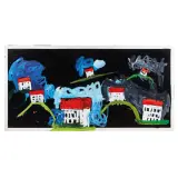 Mario Schifano, Facciate 1990 varnish and