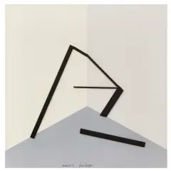Grazia Varisco, Frakture 1993, collage and cardboard on paper