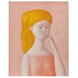 Antonio Bueno, Female figure 1970, oil on hardboard