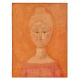 Antonio Bueno, Girl 1965, oil on plywood