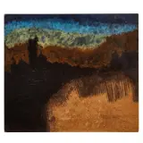 Gino De Dominicis, Untitled, oil on plywood