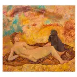Adriana Pincherle, The Rainbow 1980, oil on canvas