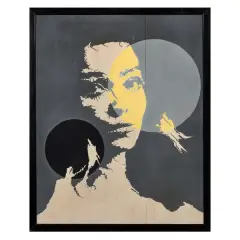 Portrait 1974 by Francesco Musante, mixed media on board, offered Mar 2026