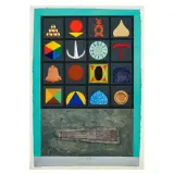 Lucio Del Pezzo, Untitled, Untitled screen print and intaglio