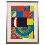 Sonia Delaunay, Carre noir 1969, lithograph