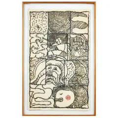 Pierre Alechinsky, Full Plage (Pleine Page) 1976, etching