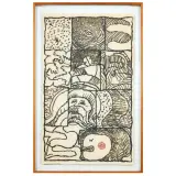 Pierre Alechinsky, Full Plage (Pleine Page) 1976, etching