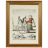 Giorgio de Chirico, I cavalli di Achille 1971, lithograph
