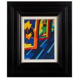 Ugo Nespolo, Museo frammento 1993, acrylics on wwod