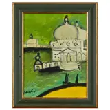Remo Brindisi, Venice, 1990s, oil on canvas