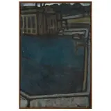 Francesco Manzini, Landscape, mixed media on canvas