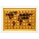 David Reimondo, Mappamondo 2008, mixed media on panel