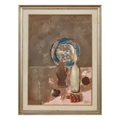 Gastone Breddo, Still life with cherries