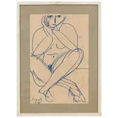 Untitled by Primo Conti, Seated figure, offered Mar 2026
