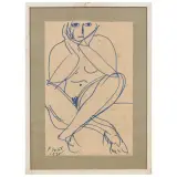 Primo Conti, Untitled, Seated figure
