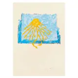 Mario Schifano, Untitled, Sun polymateric silkscreen