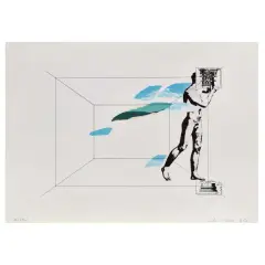 Giulio Paolini, La Cariatide 1982, screenprint