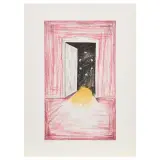 Claudio Destito, The Mirrors' Room 1988, lithograph and collage