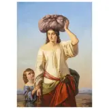 Paul Emil Jacobs, Hagar And Ismael, oil on canvas