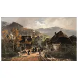 Albert Kappis, Sunday Morning, oil on canvas
