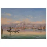 Giuseppe Haimann, A View Of Venice, tempera on paper