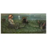 Giovanni Panza, The Turkey Keeper, oil on canvas
