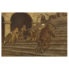 Holy Stair by Vincenzo Volpe, oil on canvas, offered Mar 2026